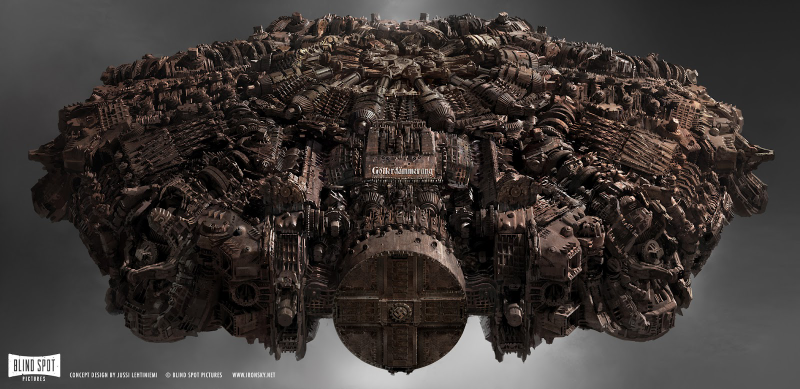Illustration for article titled Fantastic Concept Art from the "Moon Nazi" Movie Iron Sky